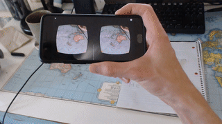 GIF showing left/right mirror effect